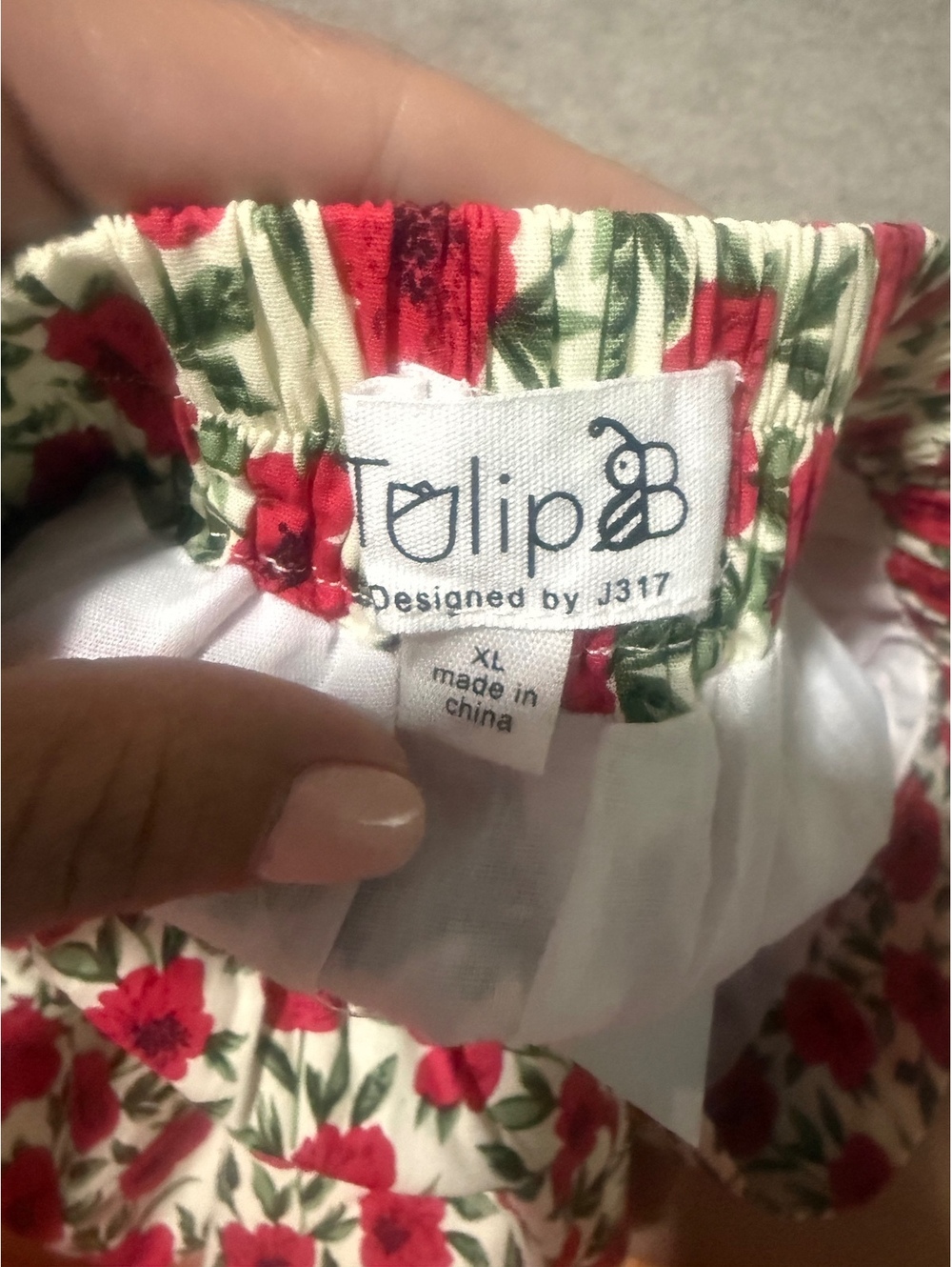 Tulip B Floral Print Skirt XL - Picture 4 of 4